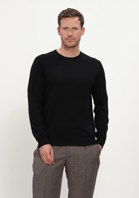 STEFANO LAURAN Pull ROUND NECK MERINO en noir - large