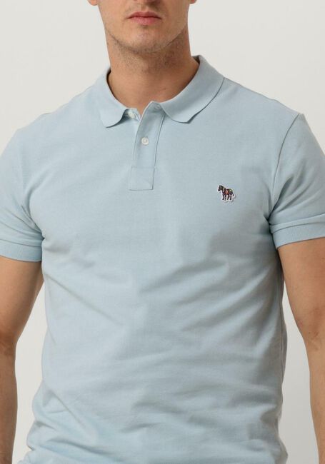 PS PAUL SMITH Polo MENS SLIM FIT SS POLO SHIRT ZEBRA Bleu clair - large