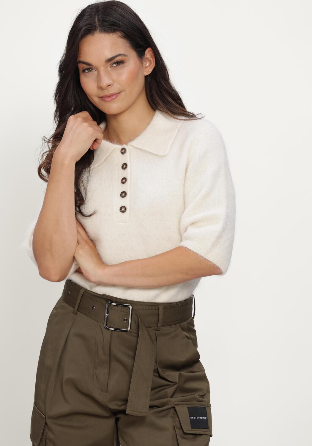 LINA LOCCHI Pull LL-BENITA Cr&egrave;me - large