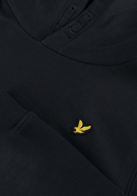 LYLE & SCOTT Chandail BRUSH BACK PULLOVER HOODIE Bleu foncé - large