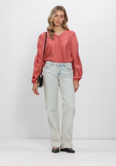 Lichtroze MSCH COPENHAGEN  MSCHRAMONA RIKKELIA VOLUME SHIRT - large