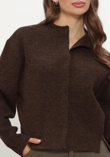 Bruine NEO NOIR Trui DIONE FLUFFY KNIT CARDIGAN - large