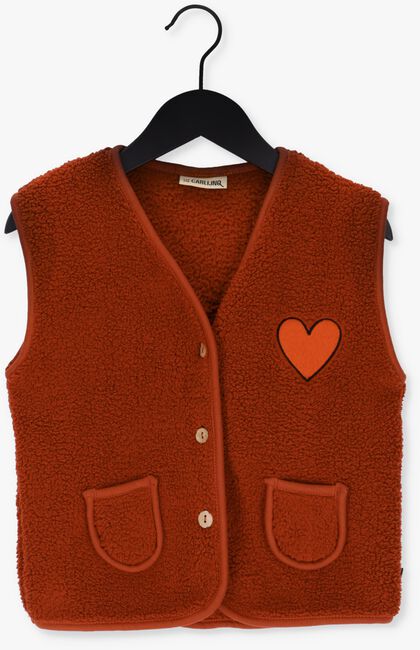 CARLIJNQ Gilet ARABIAN SPICE - GILET WITH EMBROIDERY en rouge - large