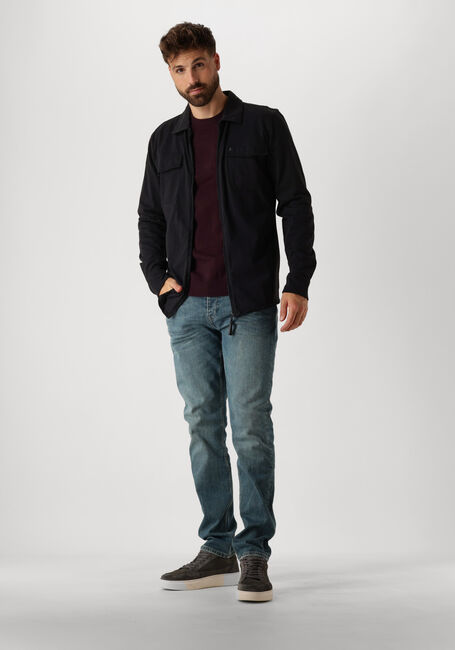 BUTCHER OF BLUE Surchemise FINN ZIP POCKET SHIRT en noir - large