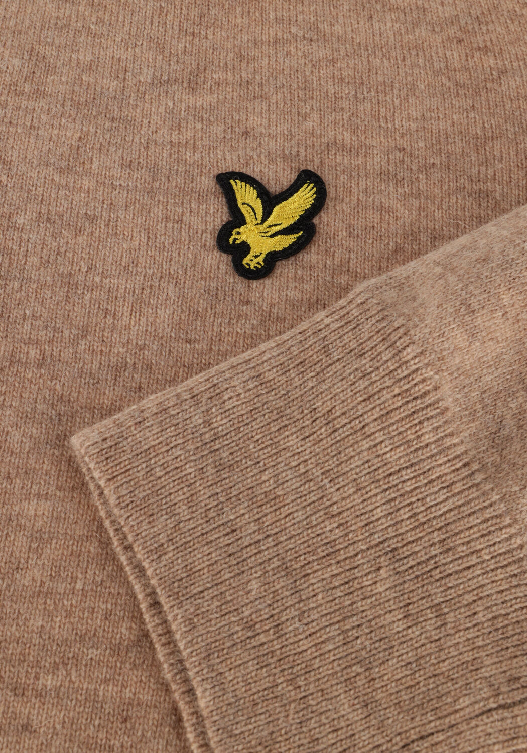 LYLE & SCOTT Pull LAMBSWOOL BLEND CREW NECK JUMPER en taupe - large