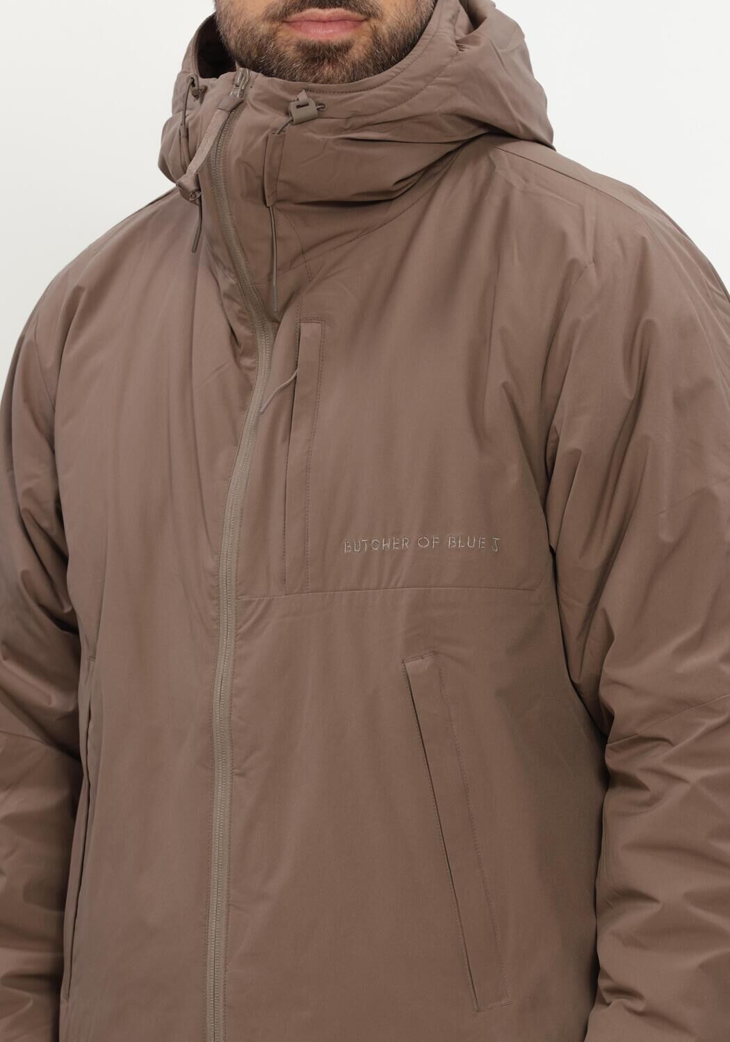BUTCHER OF BLUE Veste matelass&eacute; LANDON JACKET en marron - large