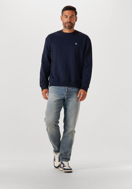 CALVIN KLEIN Chandail LS EU 350TERRY MONOGRAM CN SWEAT Bleu foncé - large