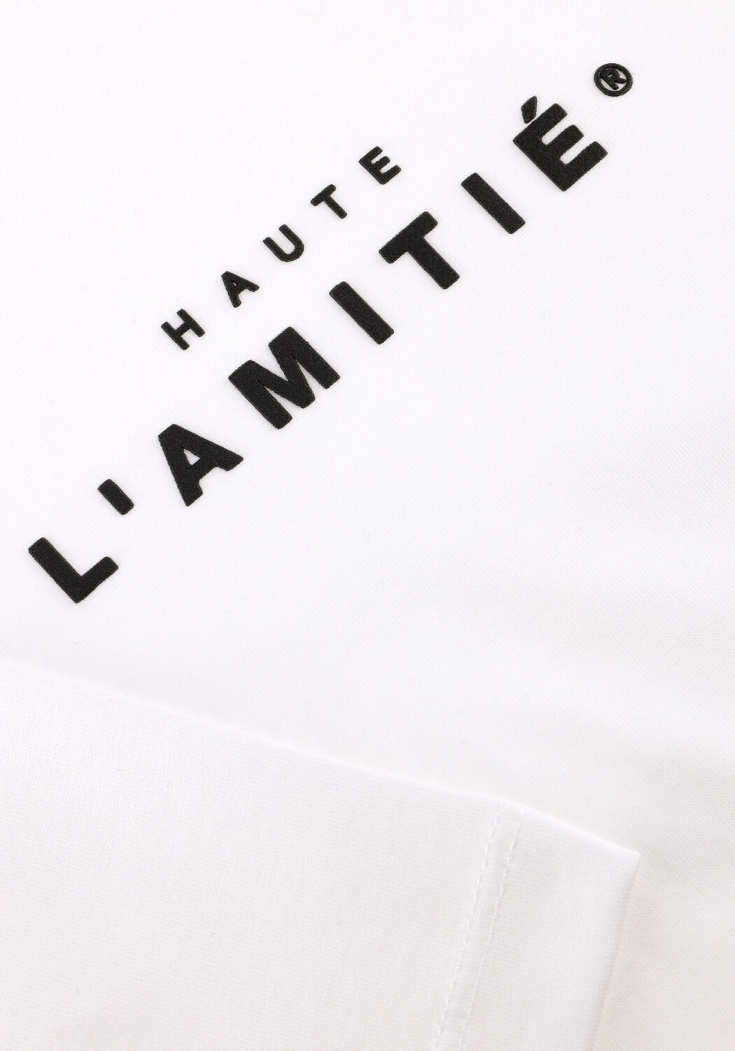 Witte HAUTE L'AMITI&Eacute; T-shirt CREW RUB PRINT TEE - large