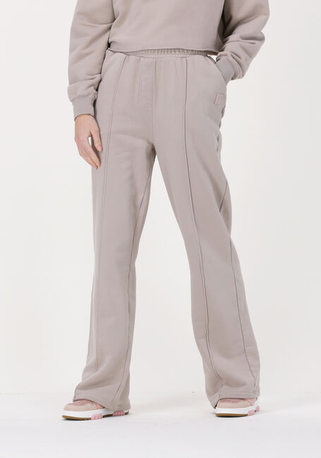COLOURFUL REBEL Pantalon de jogging UNI LOGO BADGE PINTUCK PIGMENT DYE STRAIGHT SWEAT PANTS en beige - large