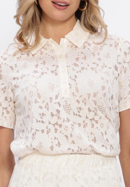 OBJECT Haut OBJBIANCA S/S LO POLO TOP Cr&egrave;me - large