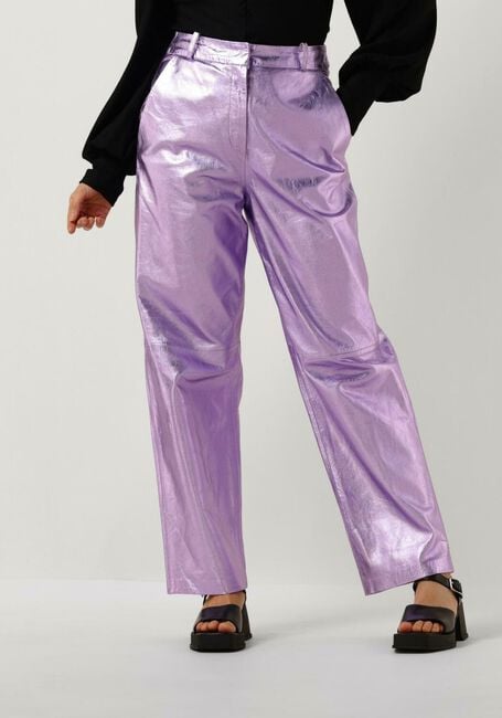 IBANA Pantalon PERFECTA METALLIC en violet - large