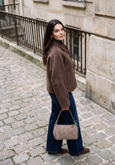KNIT-TED Jack FLYN JACKET en marron - large