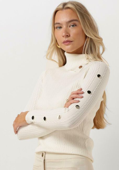 LIU JO Col roulé ECSMAGLIA CHIUSA M/L RIB+TWIST en blanc - large