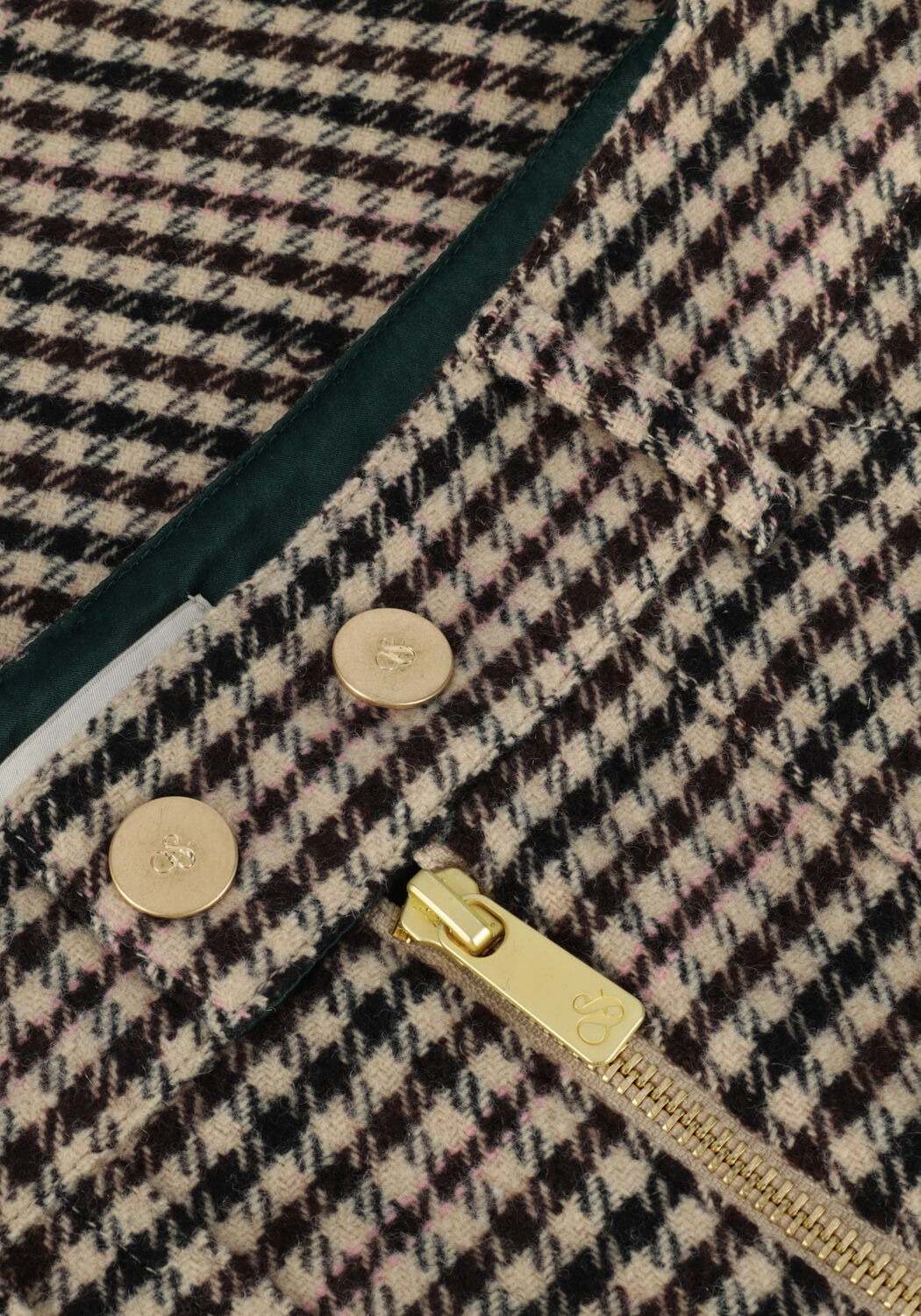 SCOTCH & SODA Mini-jupe MINI SKIRT IN HERITAGE CHECK en camel - large