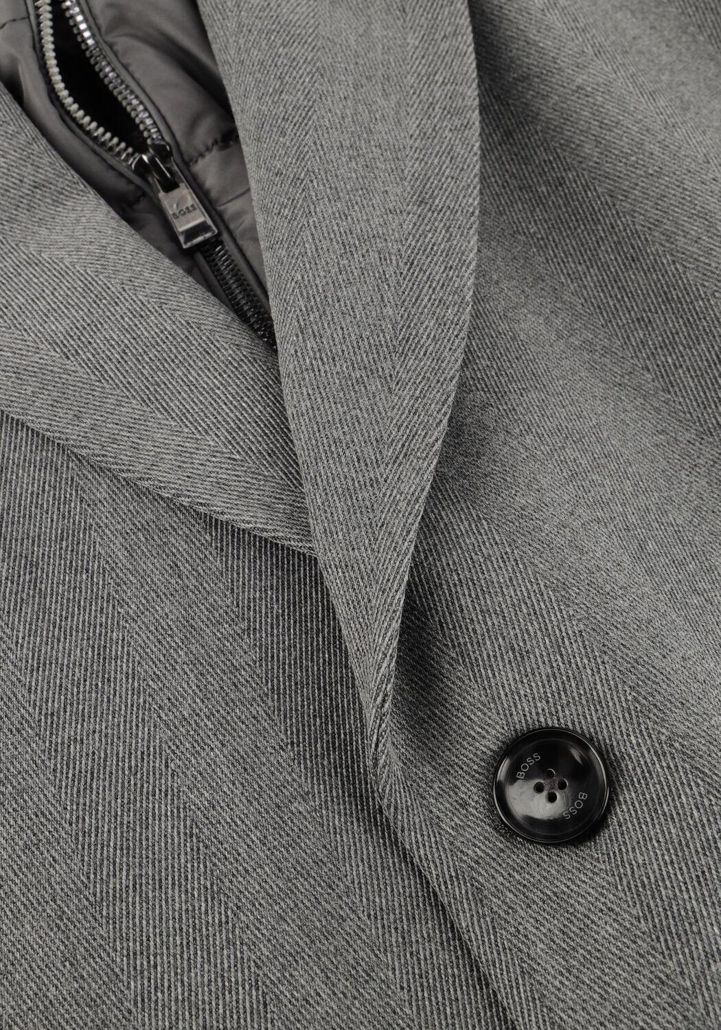 Grijze BOSS BLACK Mantel HYDE-BIB-254 - large