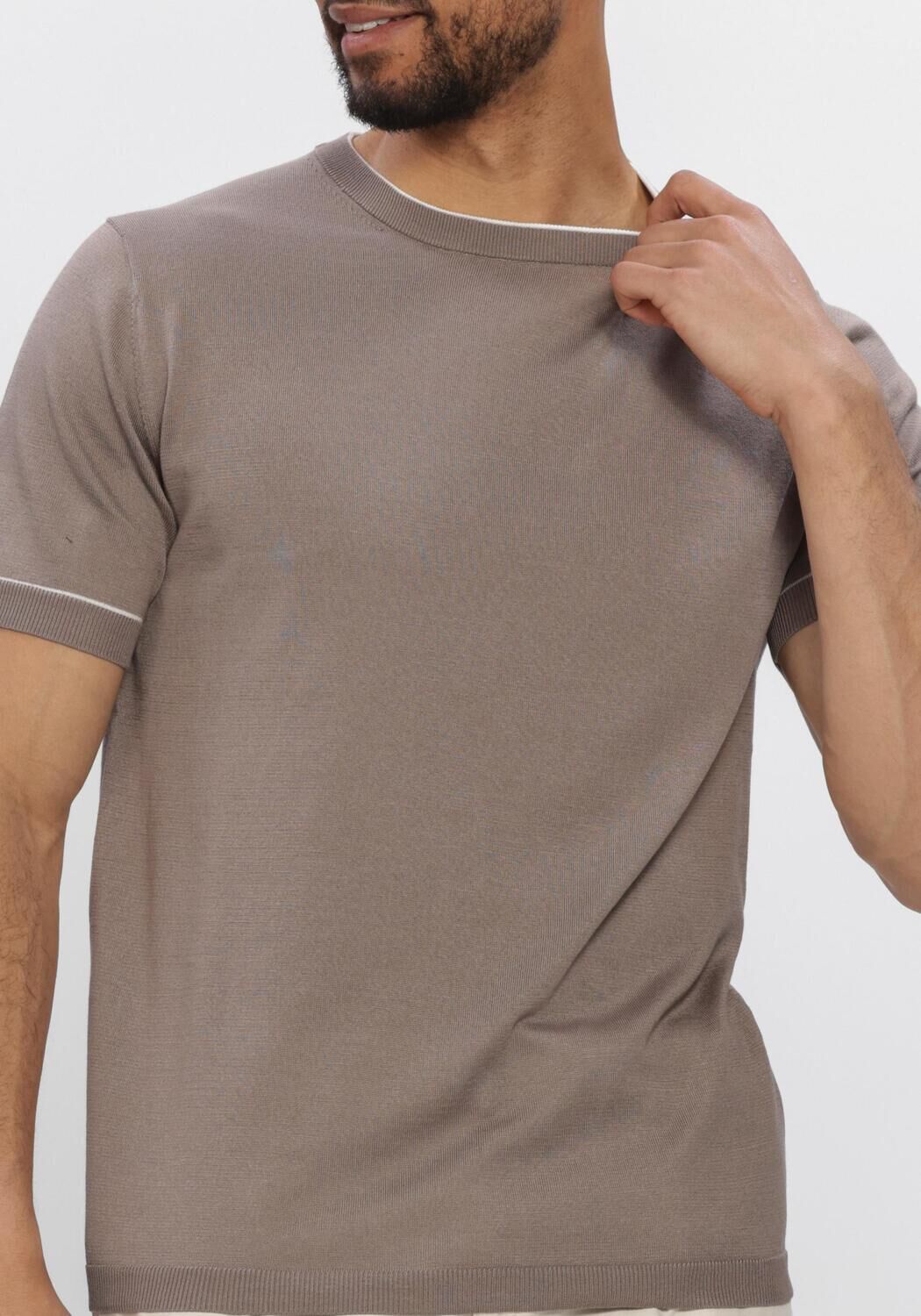 STEFANO LAURAN Polo T-SHIRT BROR en taupe - large