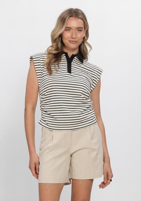 CO'COUTURE Polo NORMACC STRIPE POLO TOP Blanc - large