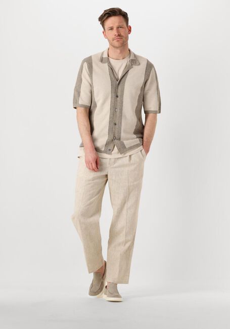 PROFUOMO Polo POLO CAMP BUTTON TH en beige - large