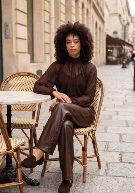 DANTE6 SONIA BOHO SLEEVE DETAIL BLOUSE Blouses en marron - large