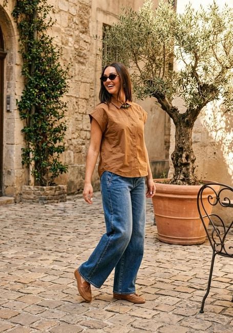 SUNCOO LORENA Hauts & T-shirts en marron - large