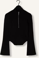 Zwarte GESTUZ Trui YASMIAGZ ZIPPER PULLOVER Zwarte GESTUZ Trui YASMIAGZ ZIPPER PULLOVER - medium