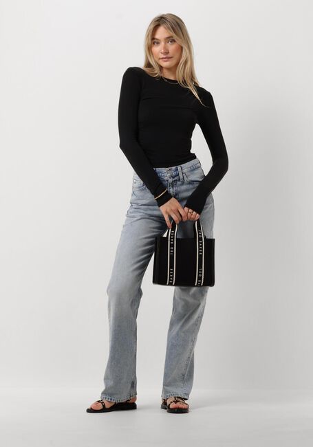 Zwarte CALVIN KLEIN Tops & T-shirts MODAL DETAIL LS TOP - large