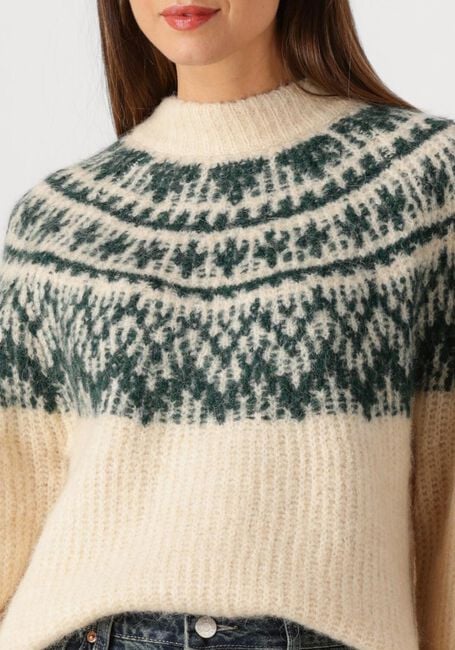 Beige Y.A.S. Trui YASLIRI LS KNIT PULLOVER - large