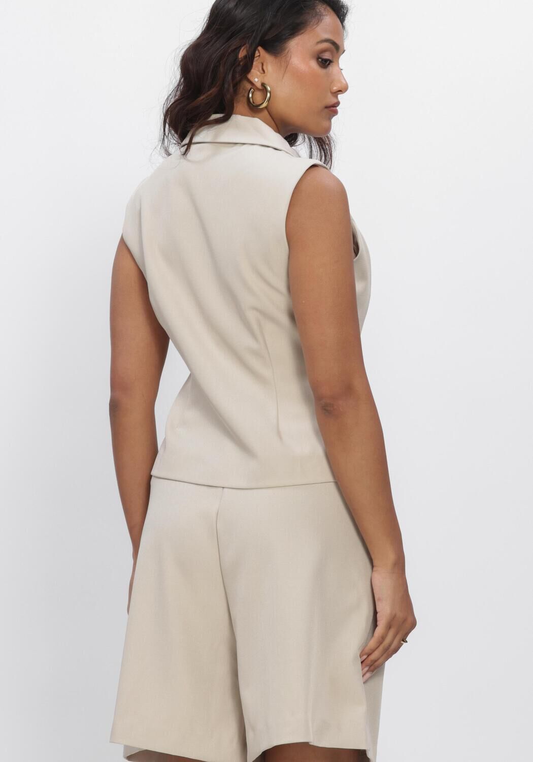 Beige NEO NOIR Top ANNABELLA STRUCTURE WAISTCOAT - large