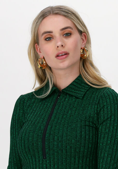 ENVII Robe midi ANAPPLE LS DRESS 5357 en vert - large