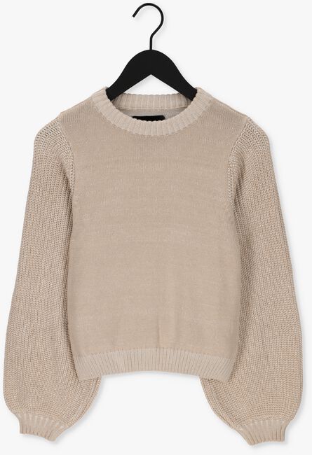 Beige ANOTHER LABEL Sweater ULLA KNITTED PULL L/S - large