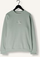 Grijze CALVIN KLEIN Trui MONOLOGO CREW NECK Grijze CALVIN KLEIN Trui MONOLOGO CREW NECK - medium
