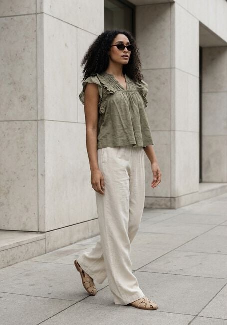 Groene NEO NOIR Tops & T-shirts JAYLA S VOILE TOP - large