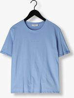 Lichtblauwe MSCH COPENHAGEN T-shirt MSCHTERINA ORGANIC SMALL LOGO TEE