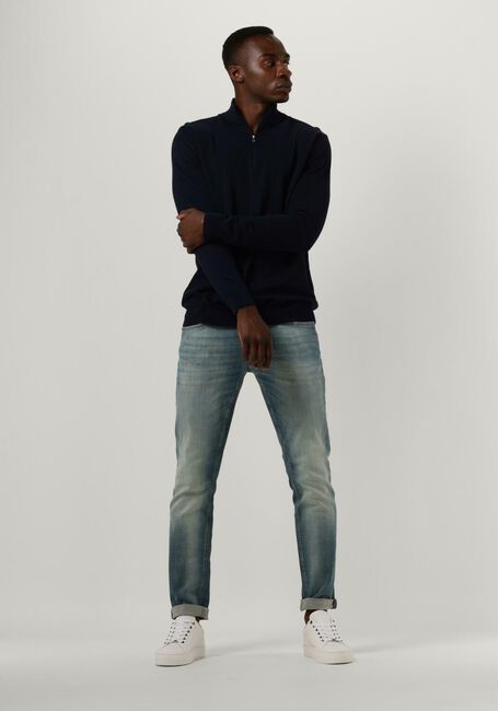 SELECTED HOMME Pull SLHBERG HALF ZIP CARDIGAN NOOS Bleu foncé - large