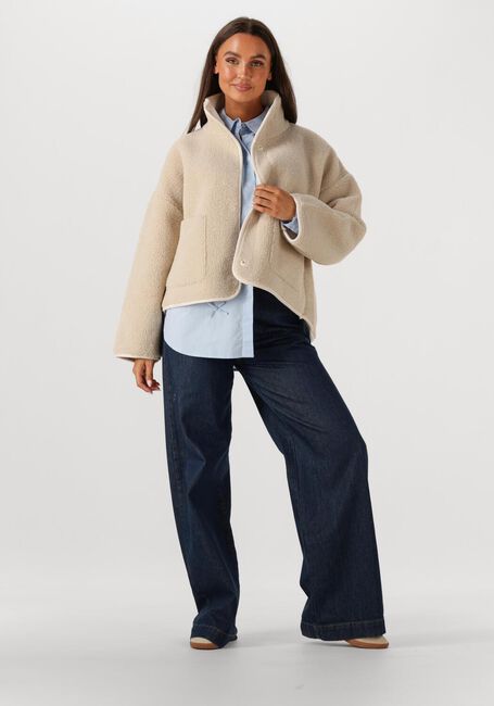 Ecru KNIT-TED Teddy jas JILL - large