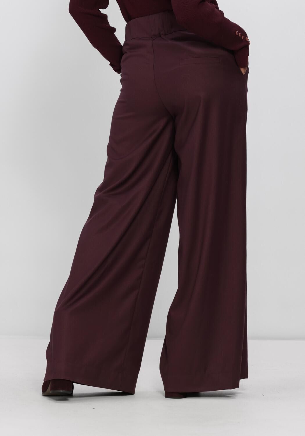 NUKUS Pantalon large LIEVE PANTS Bordeaux - large