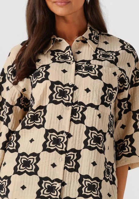 Beige OBJECT  OBJELLA 3/4 SHIRT 138 - large