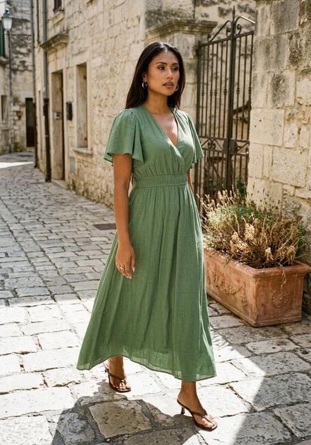 SUNCOO Robe maxi CYRA en vert - large
