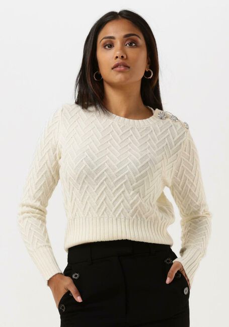 Gebroken wit LIU JO Trui MAGLIA CHUSA M/L COLOR STITCH - large