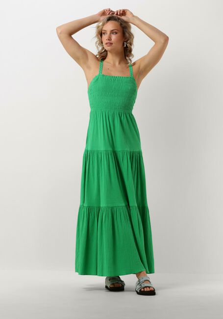 SCOTCH & SODA Robe maxi MAXI DRESS WITH SMOCK DETAIL en vert - large