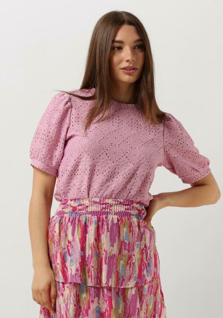 OBJECT Haut OBJFEODORA S/S TOP NOOS en rose - large