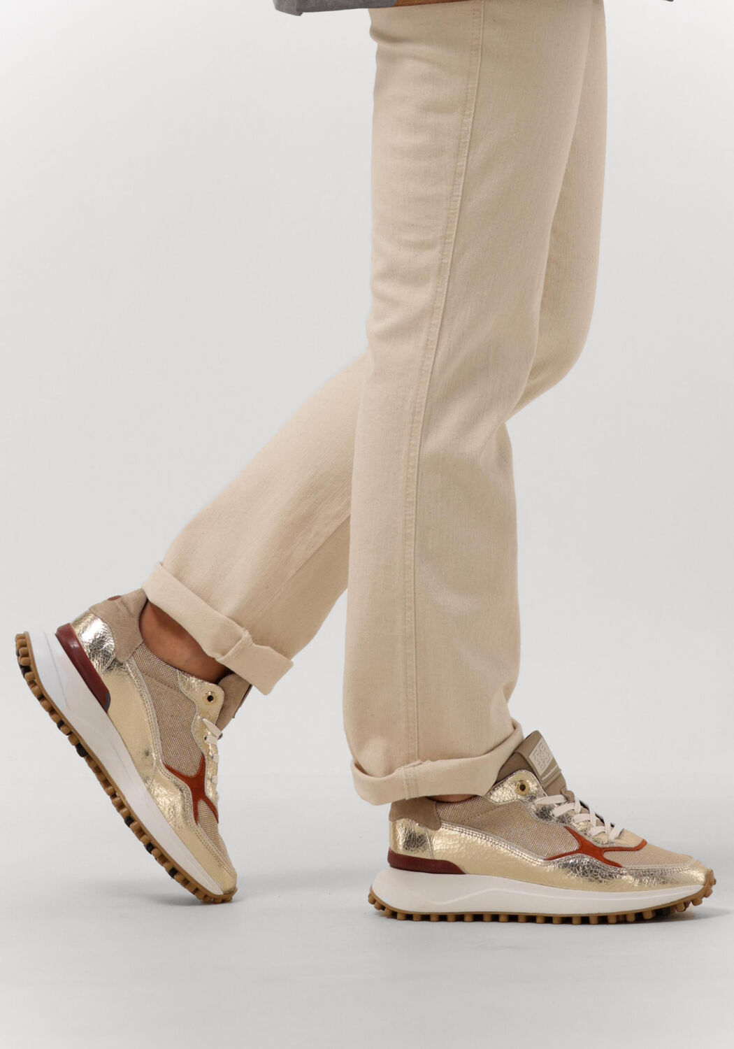 gouden floris van bommel lage sneakers sfw 10072