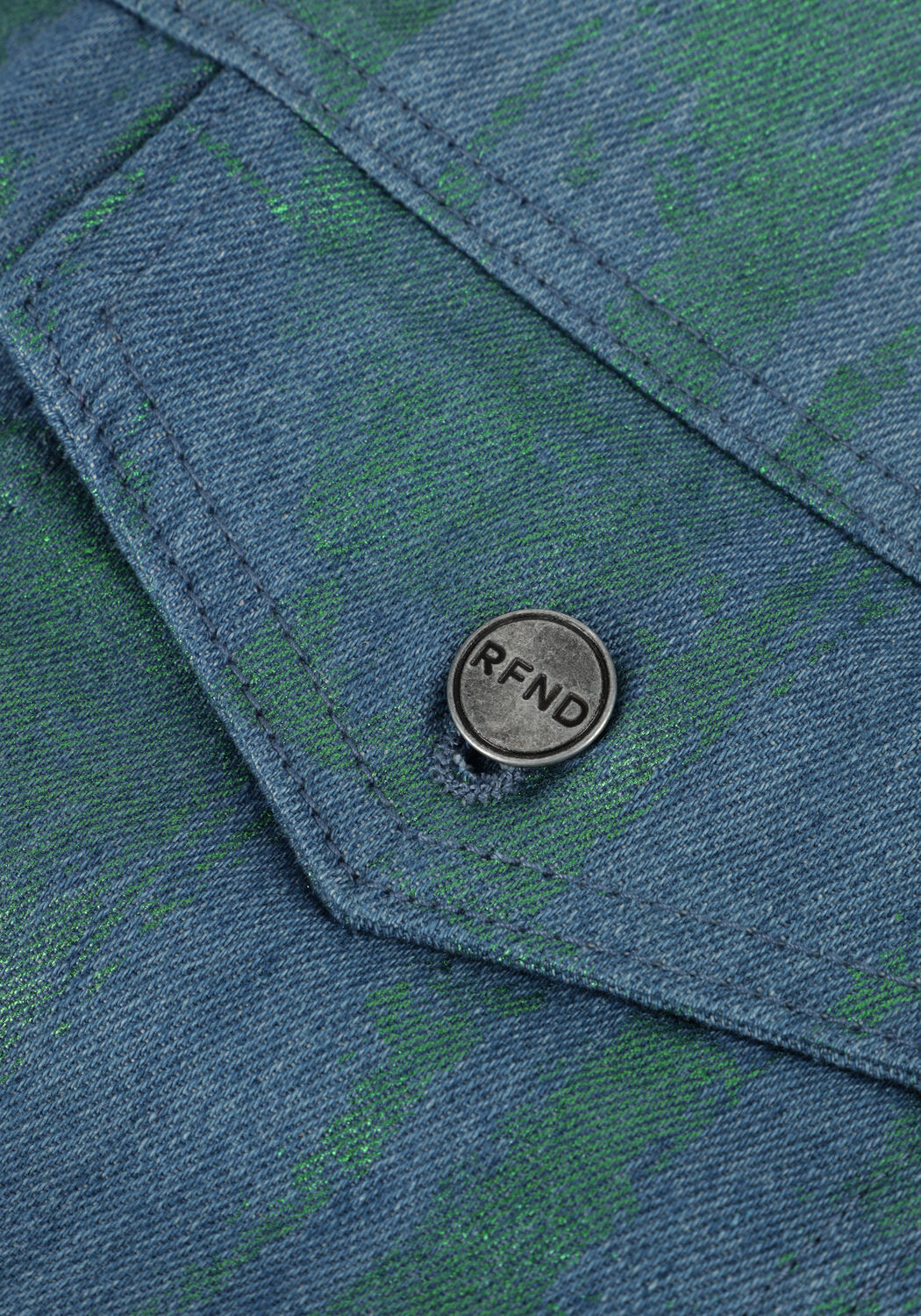 REFINED DEPARTMENT Veste en jean PIP en vert - large
