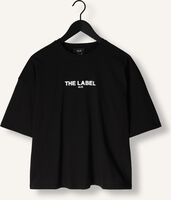 Zwarte ALIX THE LABEL T-shirt LADIES KNITTED BASIC THE LABEL T-SHIRT Zwarte ALIX THE LABEL T-shirt LADIES KNITTED BASIC THE LABEL T-SHIRT - medium
