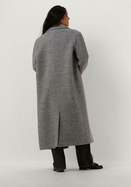 Grijze ALIX THE LABEL Mantel LONG WOOL COAT - large