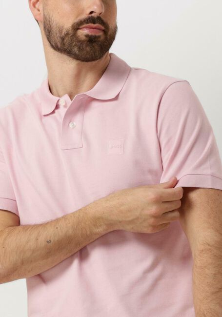 BOSS ORANGE Polo PASSENGER Rose clair - large