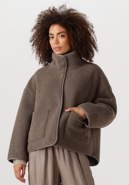 KNIT-TED Manteau Teddy JILL en marron - large