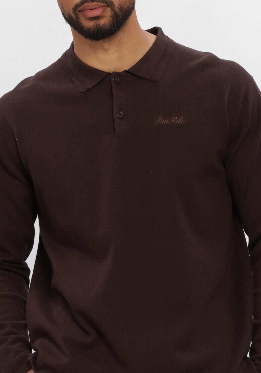 Bruine PURE PATH Polo LIGHT WEIGHT KNIT - large