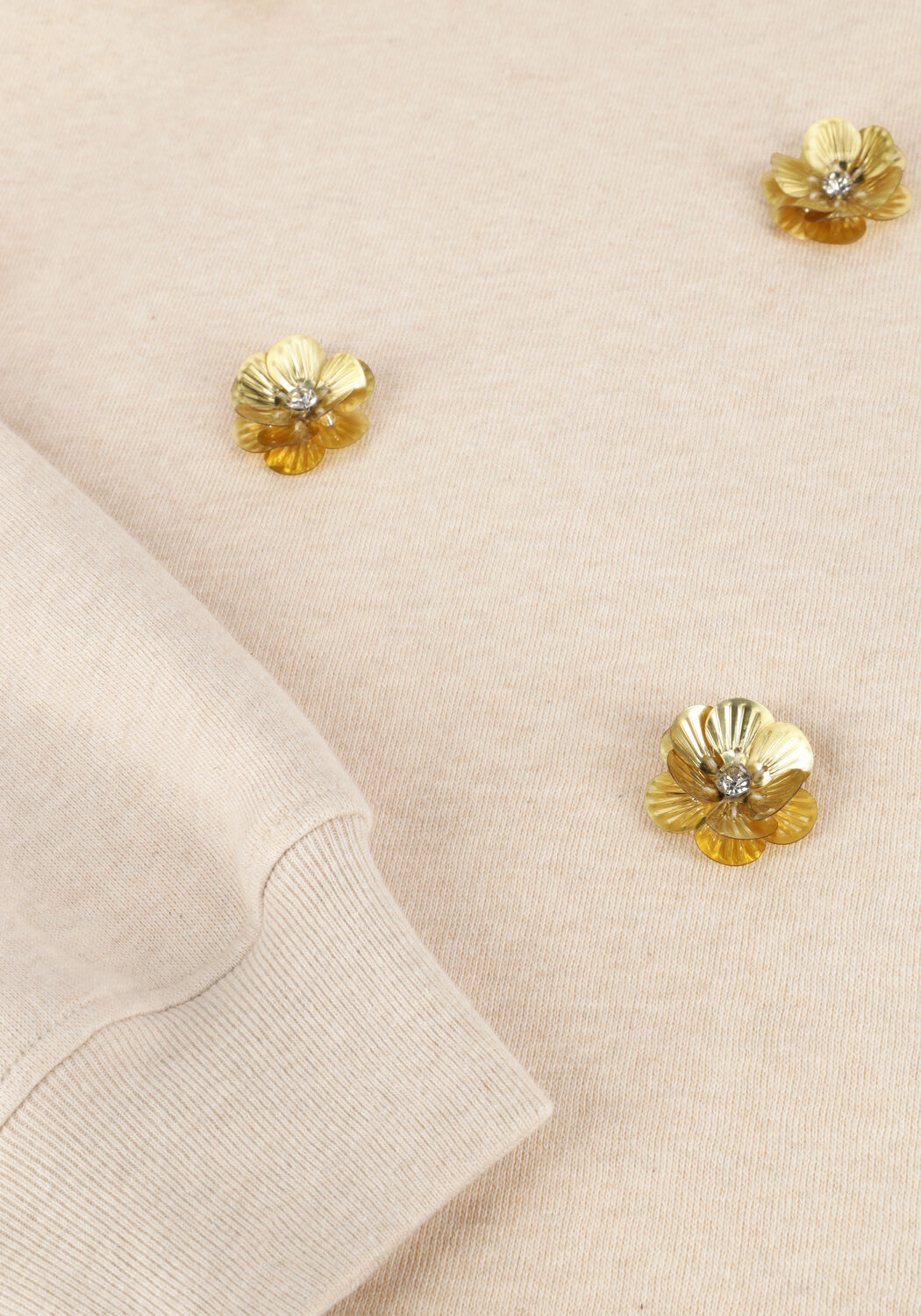 NUKUS Pull BEATRIZ PULLOVER FLOWER en beige - large