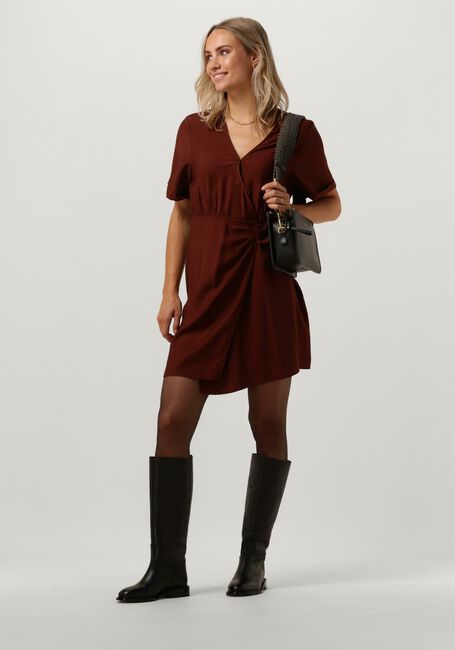 Bruine ANOTHER LABEL Mini jurk CIEL DRESS - large